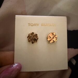 Tory Burch RoseGold Stud Earrings